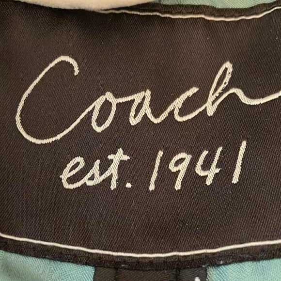 Coach:Black Wool/Angora/Nylon Blend- Green Signature lining-Gold buttons- XS - Picture 2 of 16